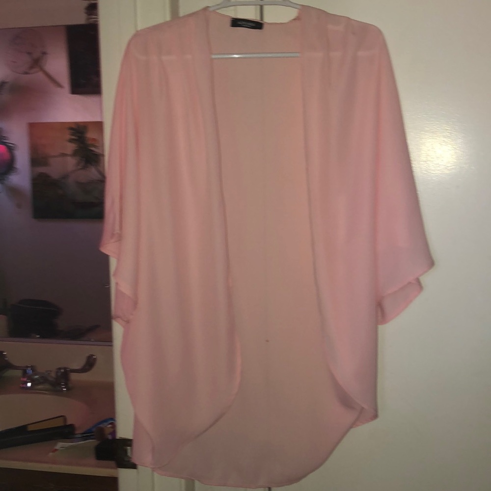 Pink cardigan
